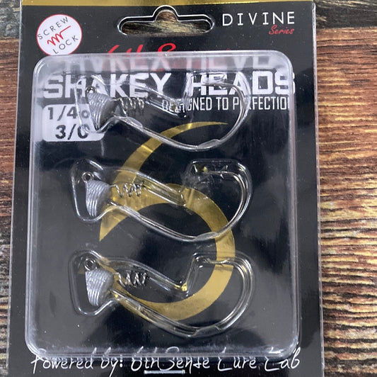 6th Sense Divine Shakey Heads 1/4 oz. 3/0 Raw