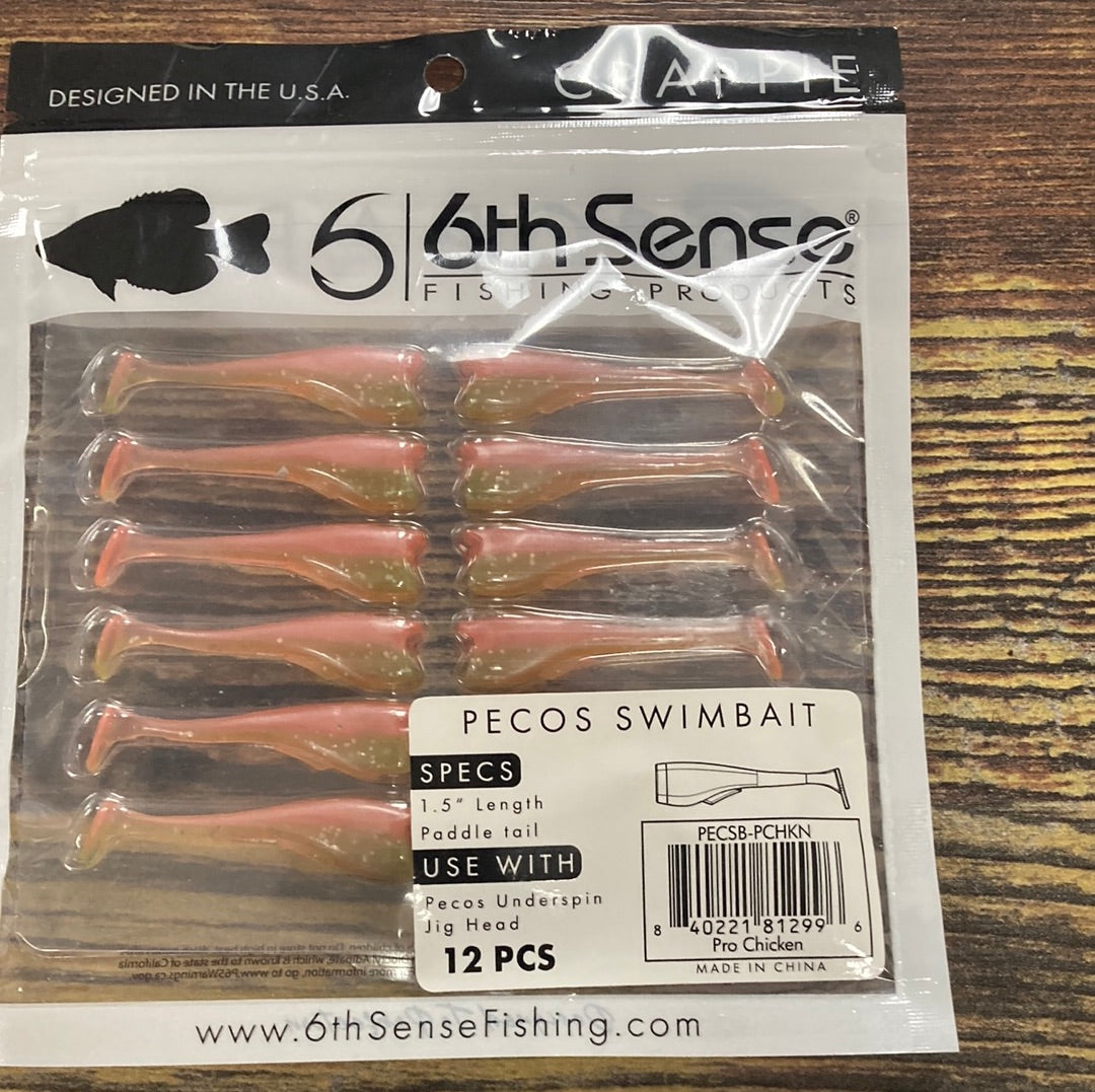 6th Sense Pecos Swimbait 1.5" Pro Chicken