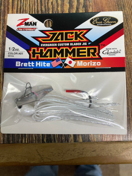 Z Man Jack Hammer Chatterbait 1/2 oz. White