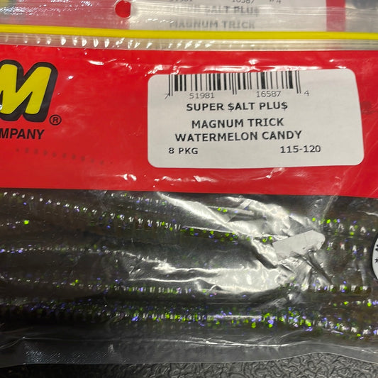 Zoom magnum trick worm watermelon candy