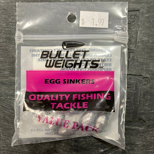 Bullet Weight Egg Sinker 1/4 oz. #9 Lead