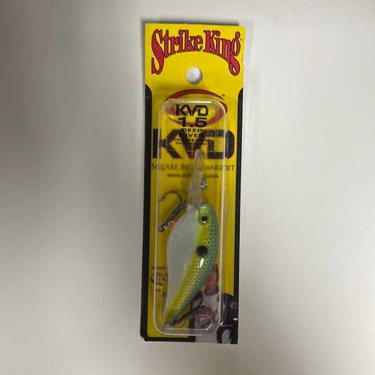 Strike King KVD 1.5 Deep Diver Chartreuse Sexy Shad