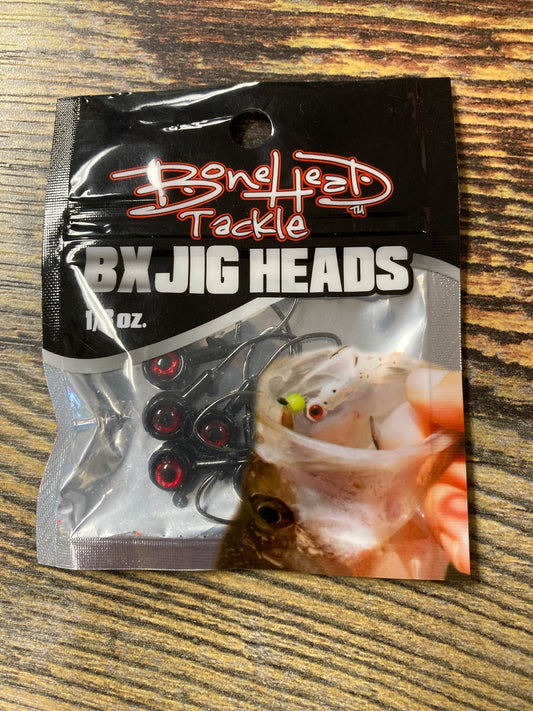 Bone Head BX Jig Heads 1/8 oz. Black