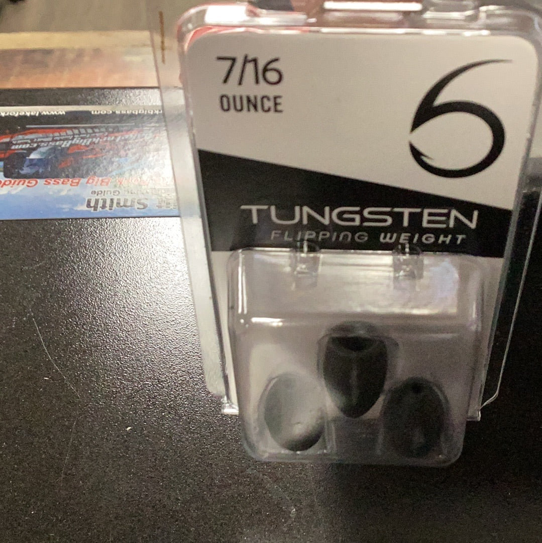 6th Sense Tungsten Flipping Weights 7/16 oz.