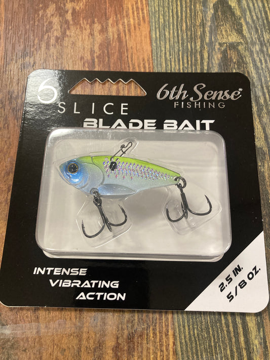 6th Sense Slice Blade Bait 5/8 oz. 2.5" Electric Shad