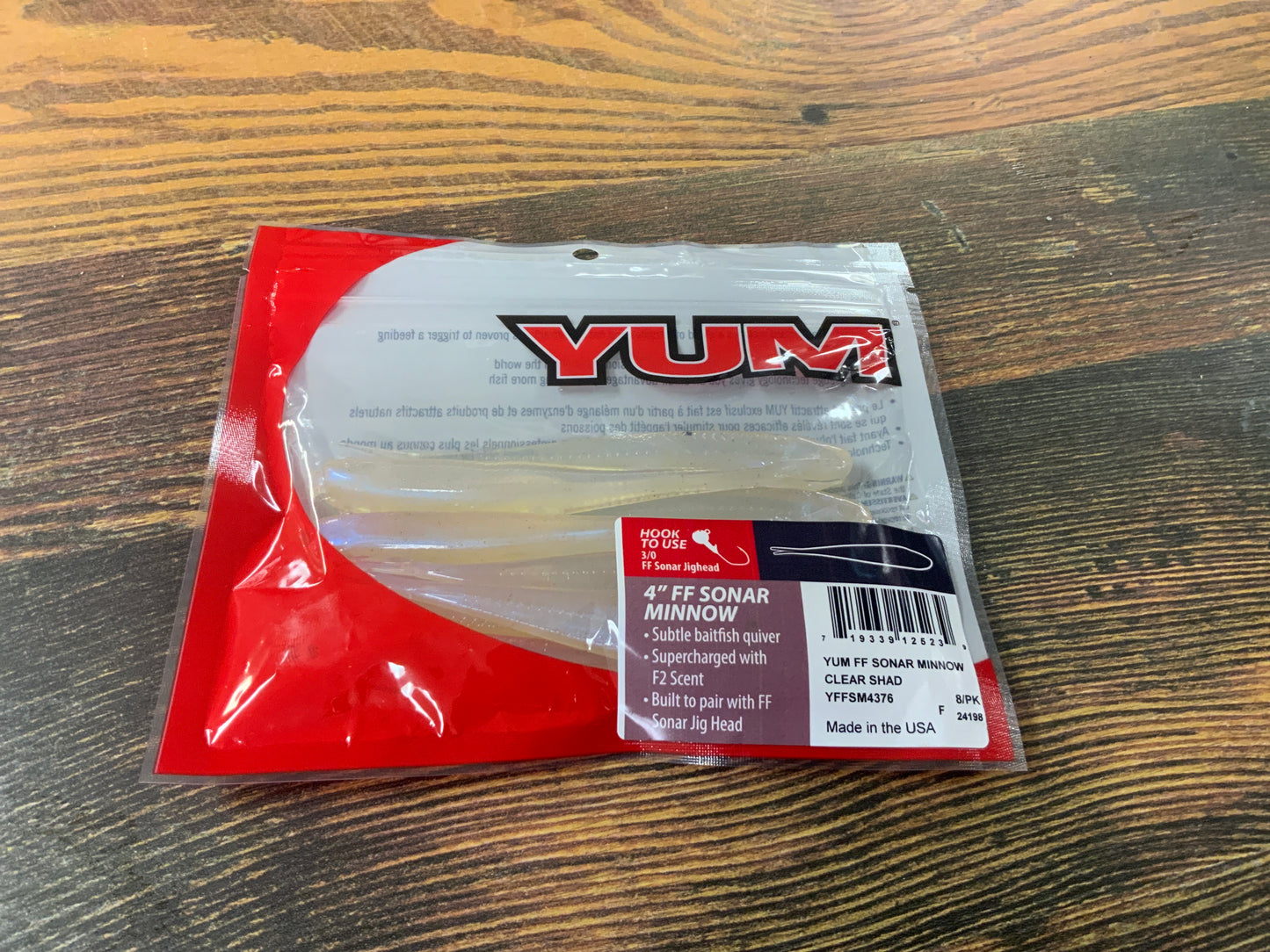 YFF Sonar Minnow 4" Clear Shad