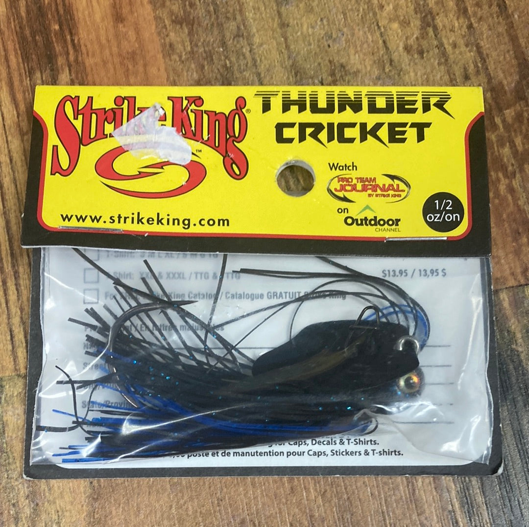 Strike King Thunder Cricket 1/2 oz. Black Blue