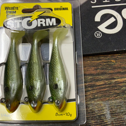 Storm Wildeye Swim Bait 4" 1/4 oz. Olive Shad