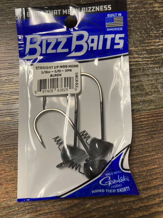 Bizz Baits Mag Shakey Heads 3/8 oz. 5/0 3pk