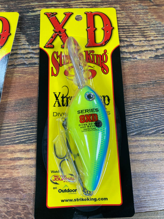 Strike King 8 XD - Powder Blue Chartreuse