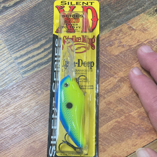 Strike King Pro Model 5XD Powder Blue Chartreuse