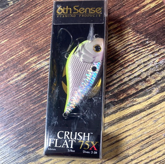 6th Sense Crush Flat 75X - 5/8 oz. Shad Treuse