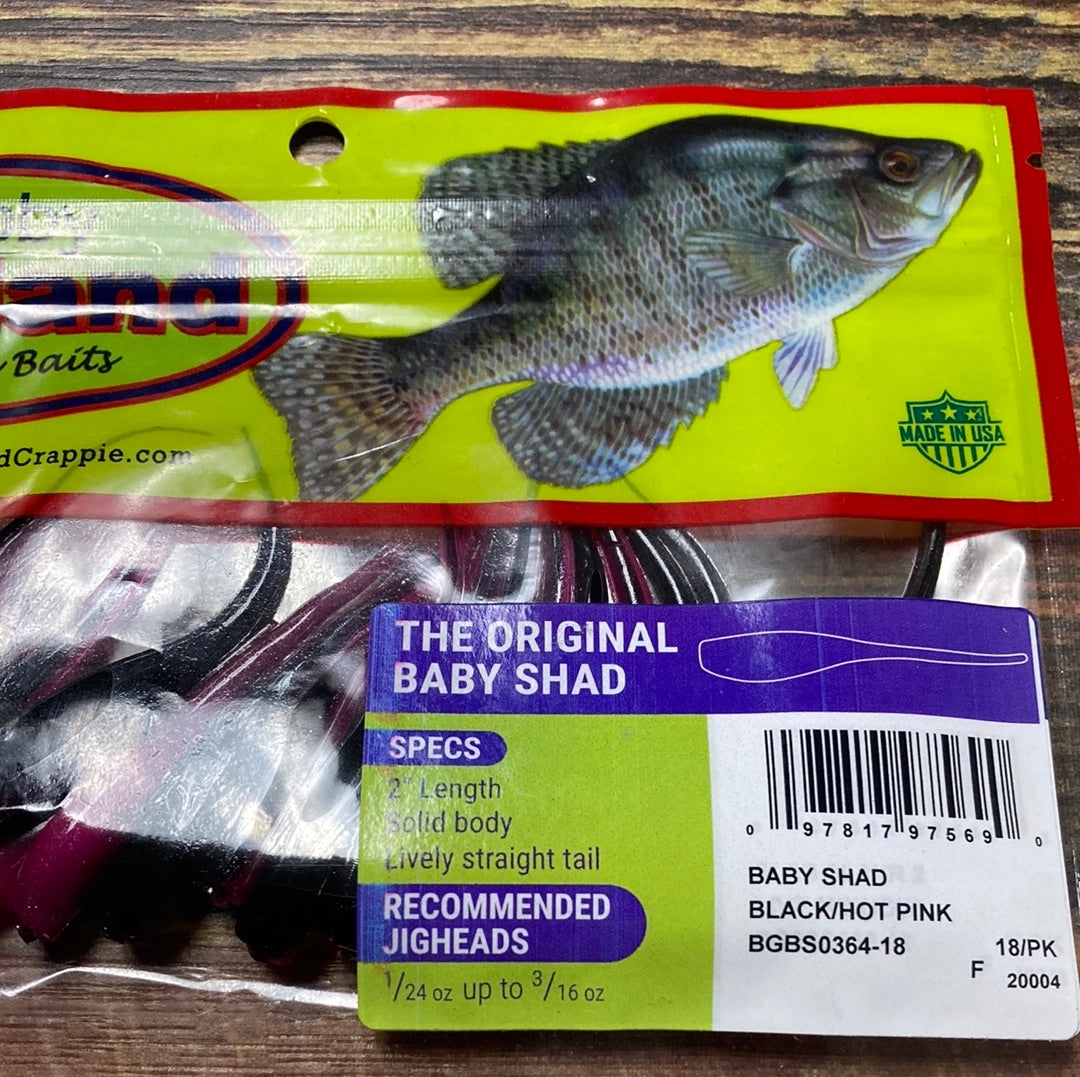 Bobby Garland Baby Shad 2" Black/Hot Pink