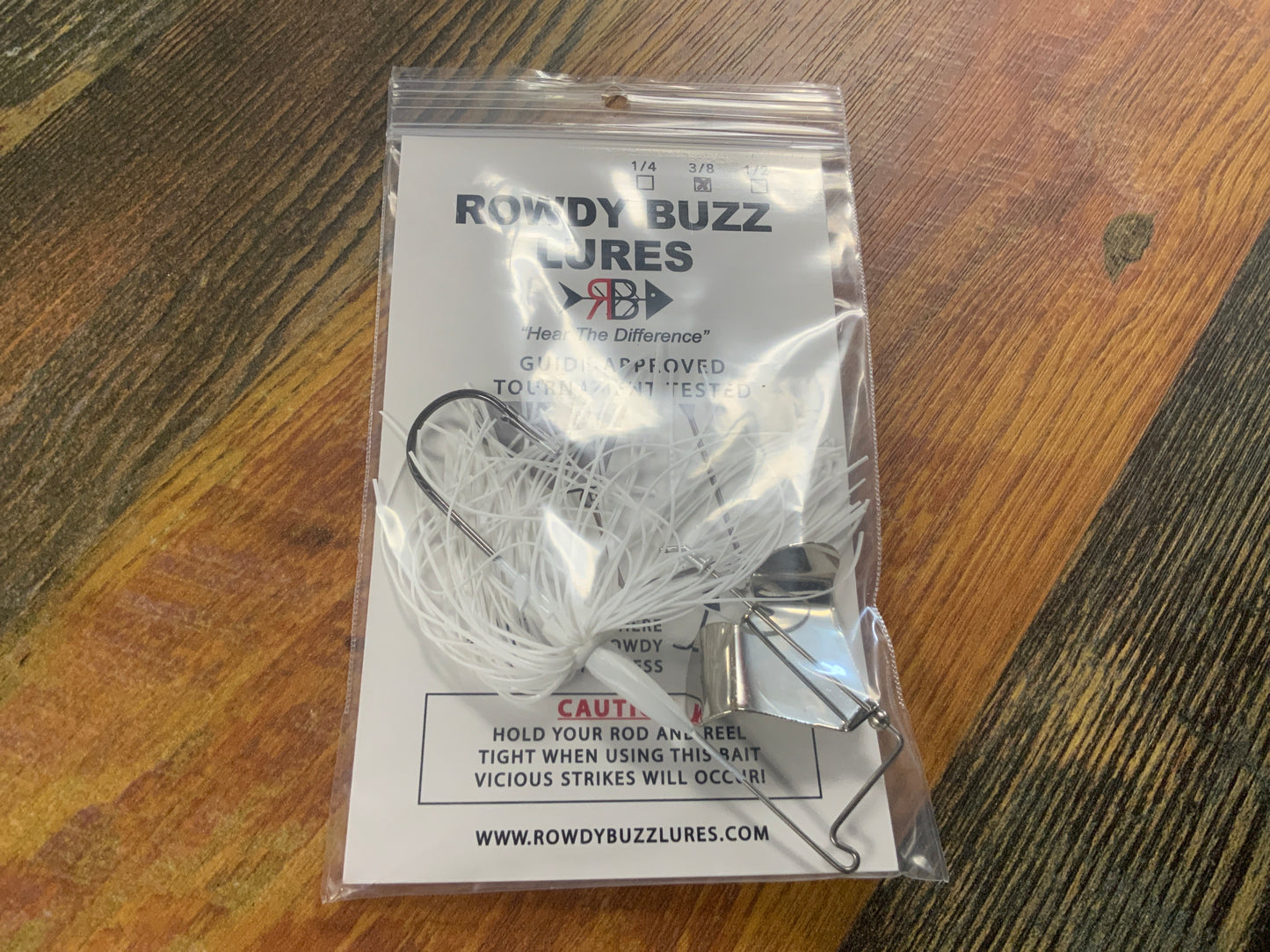 ROWDY BUZZ LURES 3/8 oz. WHITE