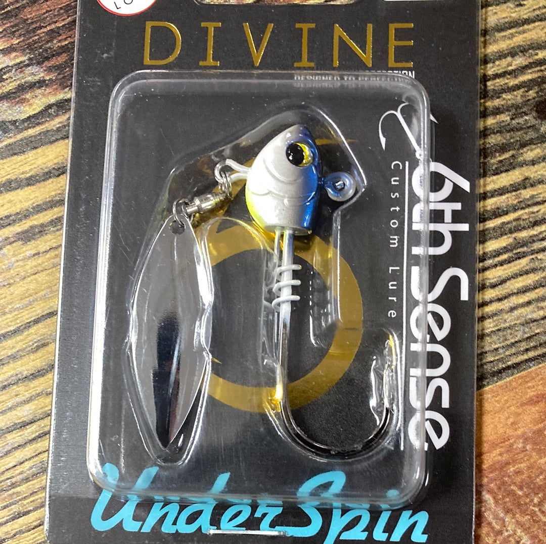 6th Sense Divine Under Spin 3/8 oz. Shad Treuse