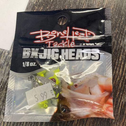 Bone Head Bladed Jig Head 1/8 oz. Chartreuse