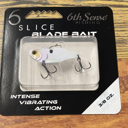 6th Sense Slice Blade Bait 3/8 oz. Spanish Pearl