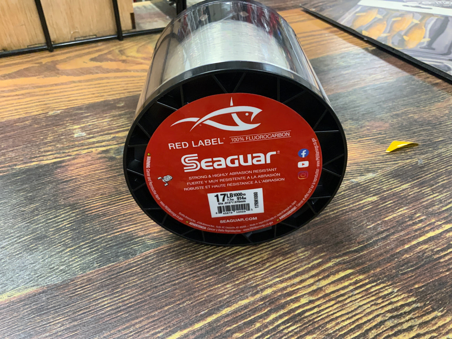 Seaguar Red Label Fluoro 17lb. 1000 yds