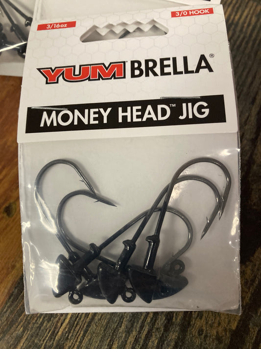 Yum Money Head Jig 3/16 oz. 3/0 Black