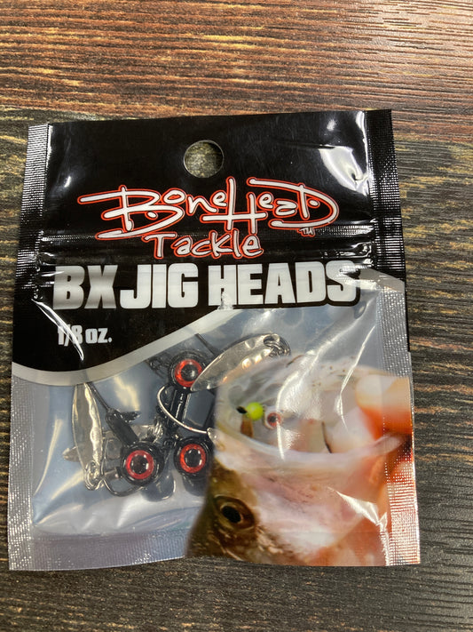 Bone Head BX Bladed Jig Heads 1/8 oz. Black