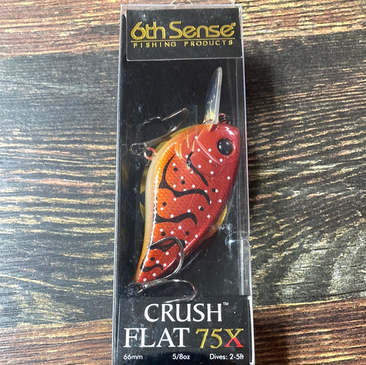 6th Sense Crush Flat 75X - 5/8 oz. Crimson Craw