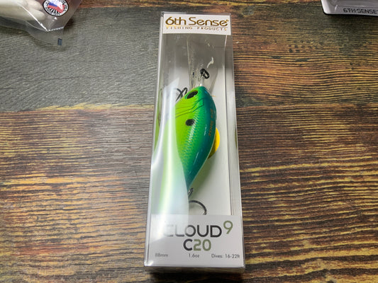 6th Sense Cloud 9 C20 - 1.6 oz. Blue Treuse Shad