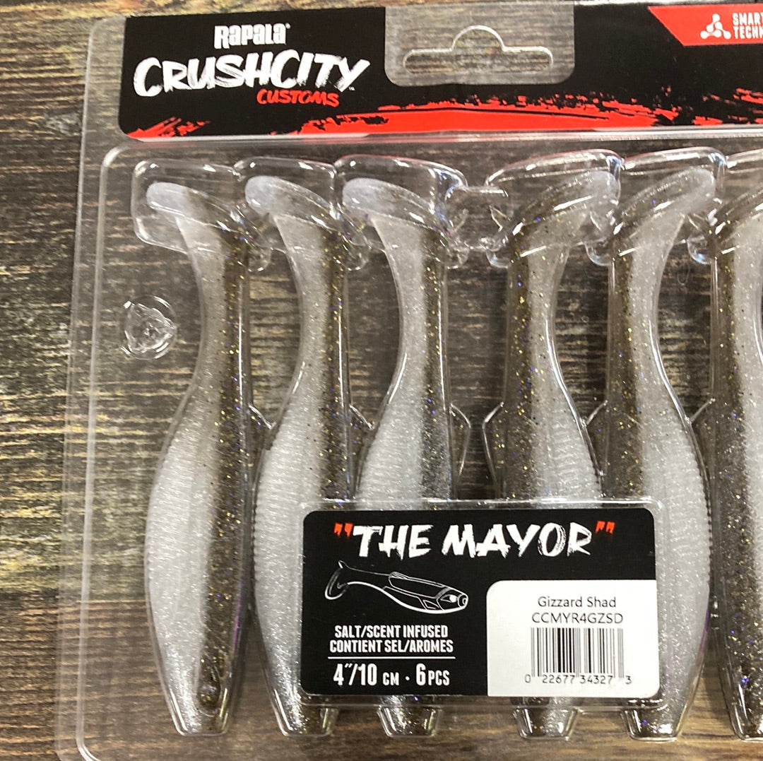 Rapala Crushcity The Mayor 4" Gizzard Shad