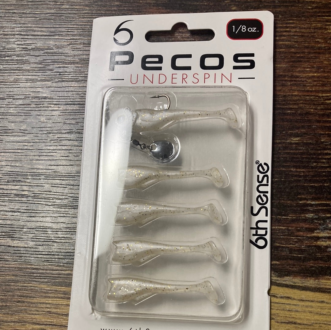 6th Sense Pecos Underspin 1/8 oz. Platinum White