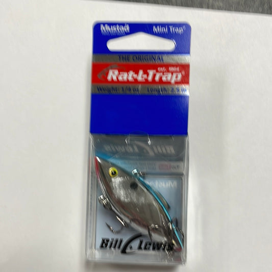 Bill Lewis Rat-L-Trap Mini Trap 1/4 oz 2.5” Chrome/Blue Back