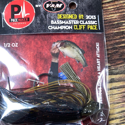 V&M Flipping jig 1/2 oz. Black Brown Amber