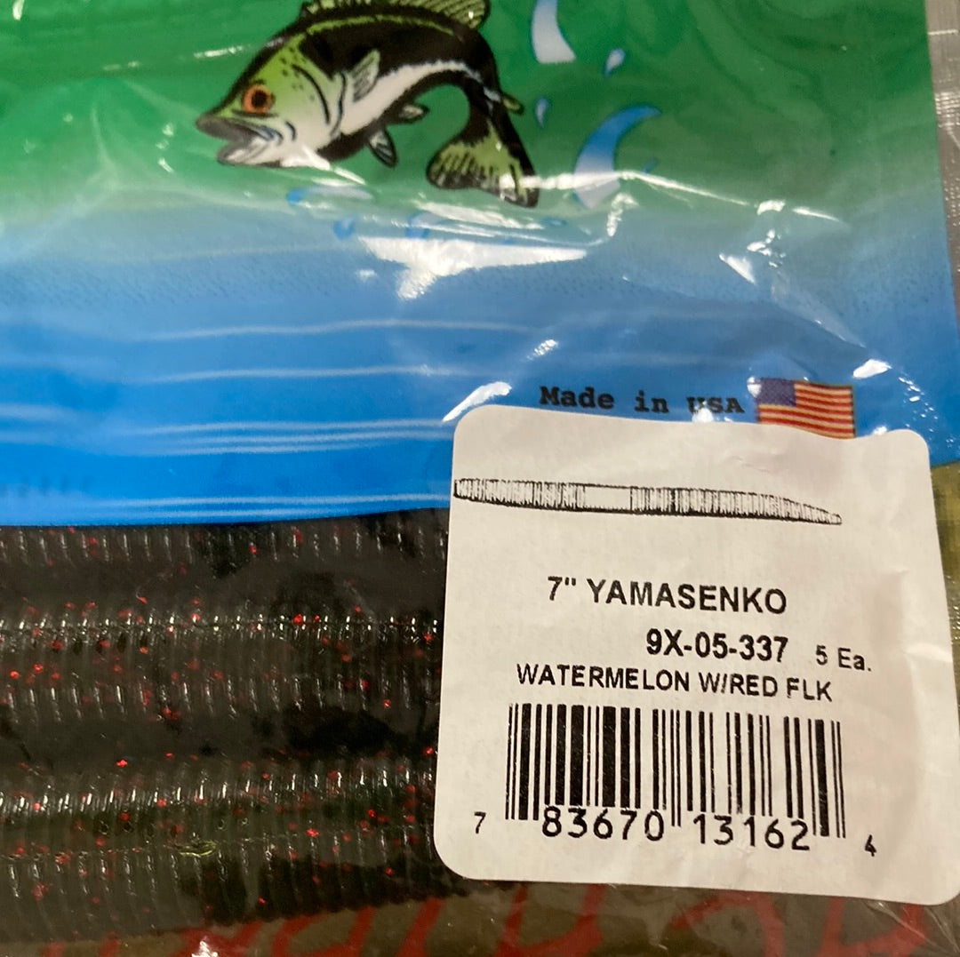 Yamamoto 7” Senko Watermelon red/flk