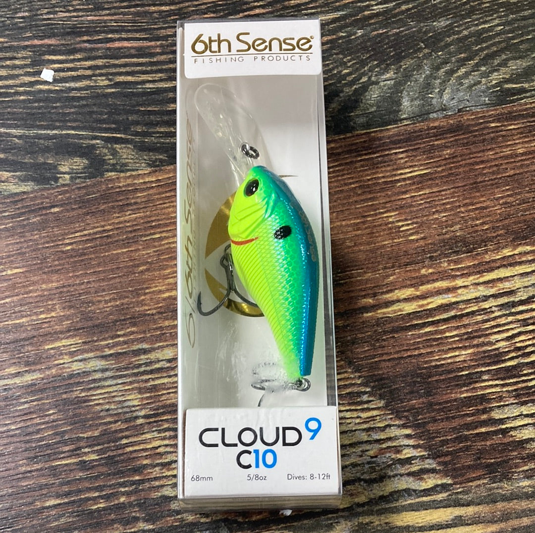 6th Sense Cloud 9 C10 - 5/8 oz. Blue Treuse Shad