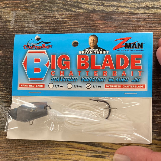 Z Man Big Blade Chatterbait 3/4 oz. White