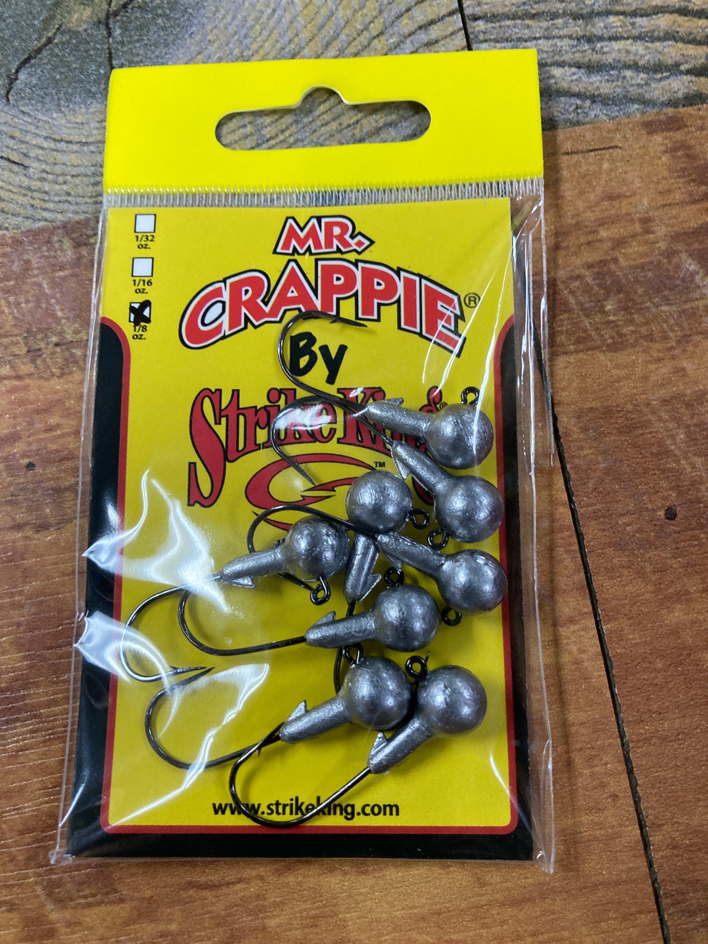 MR CRAPPIE JIG HEAD 1/8 oz. UNPAINTED