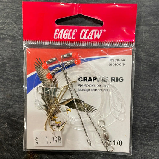 Eagle Claw Crappie Rig Sz 1/0