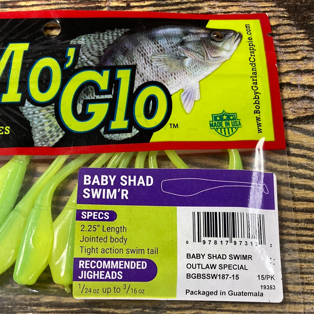 Bobby Garland Mo Glo Baby Shad Swim’r Outlaw Special – Lake Fork Resort