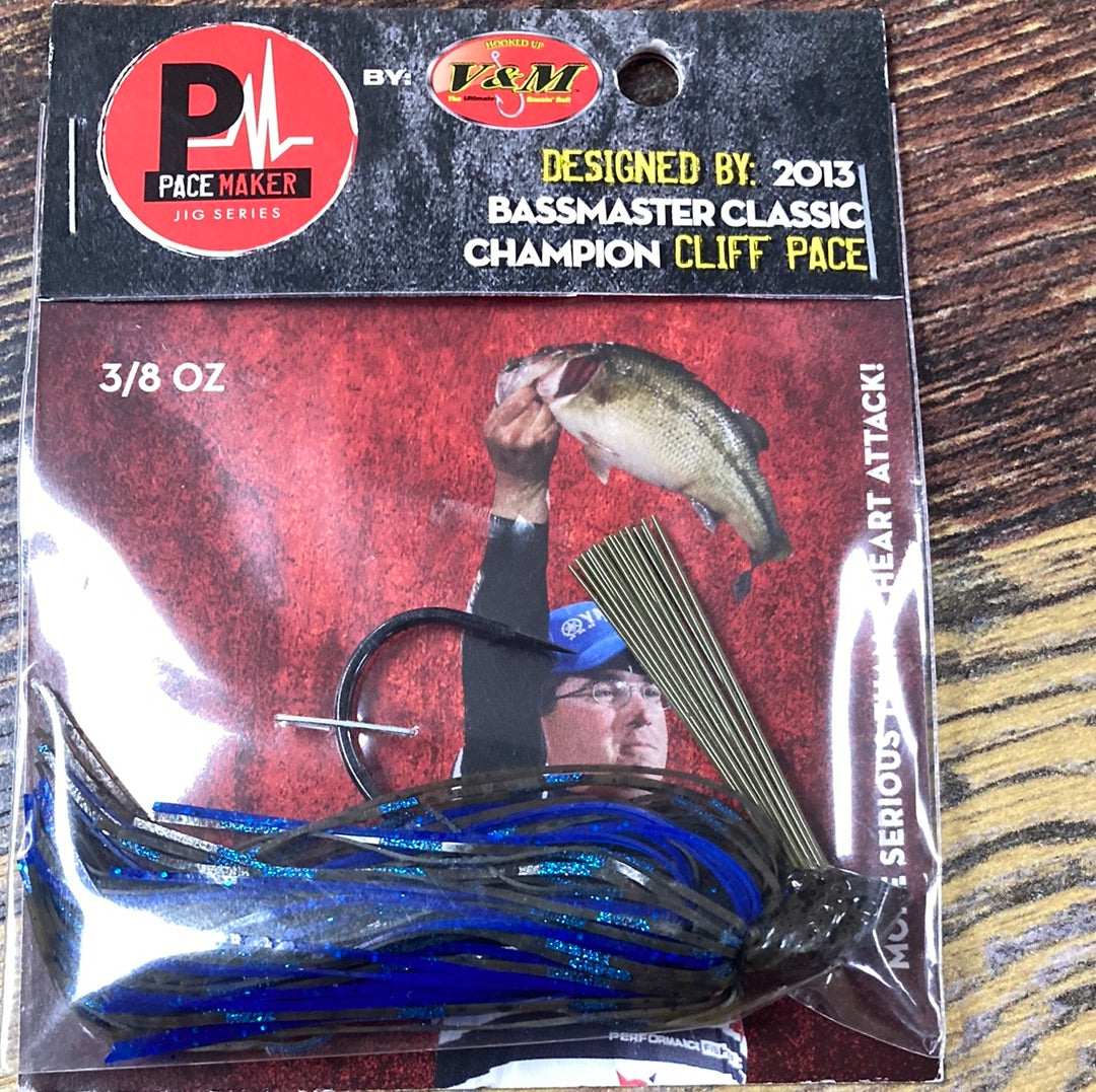 V&M Pacemaker Flipping jig 3/8 oz. Okeechobee Craw