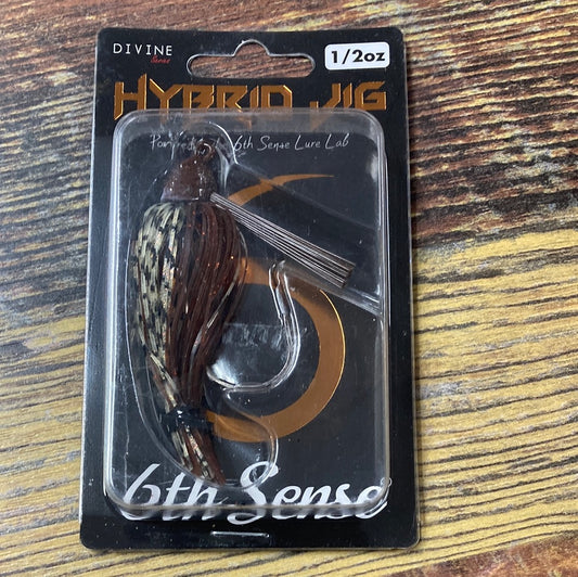 6th Sense Divine Hybrid Jig 1/2 oz. Natural Craw