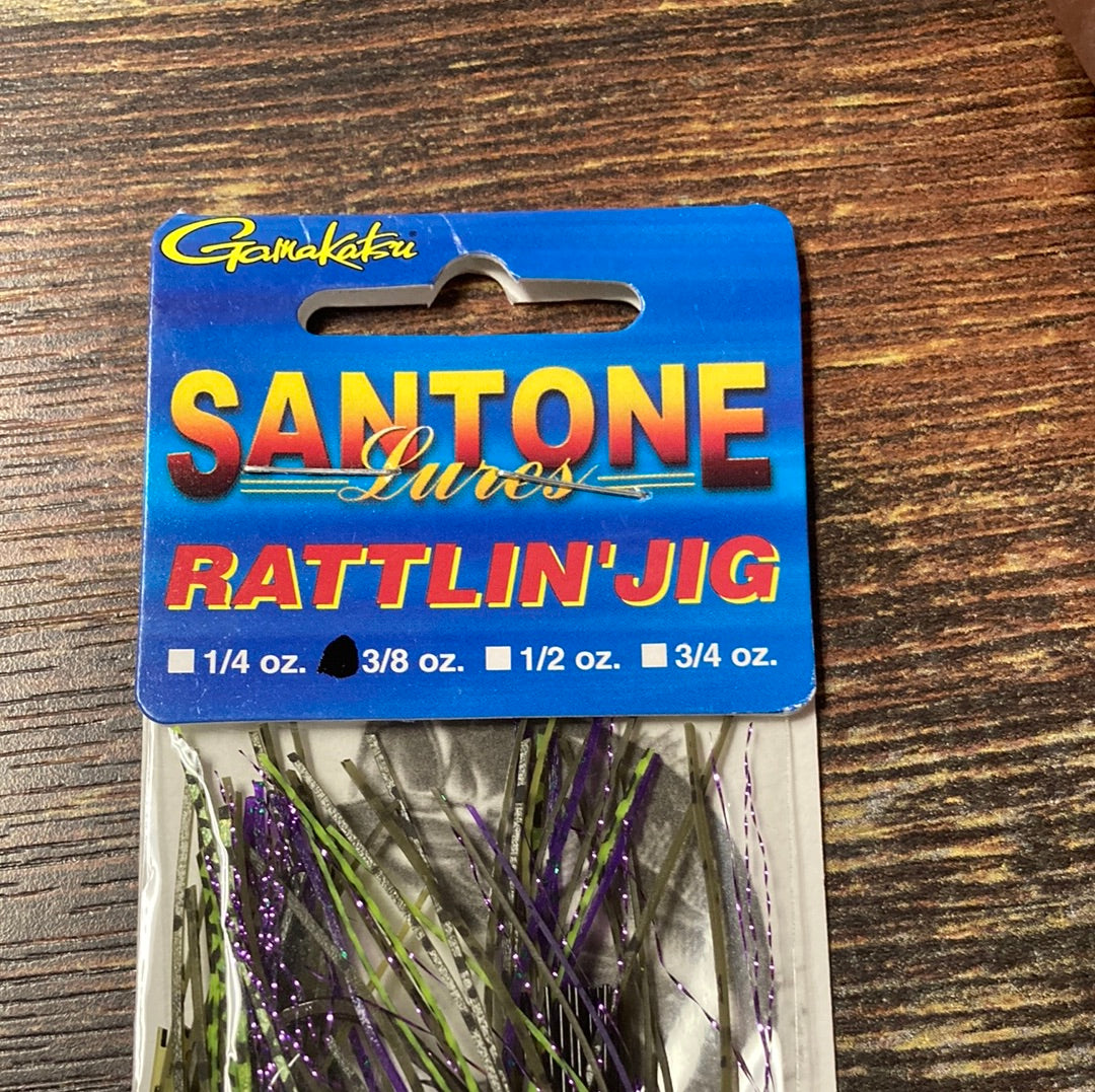 Santone Rattlin jig 3/8 oz Mexican Heather