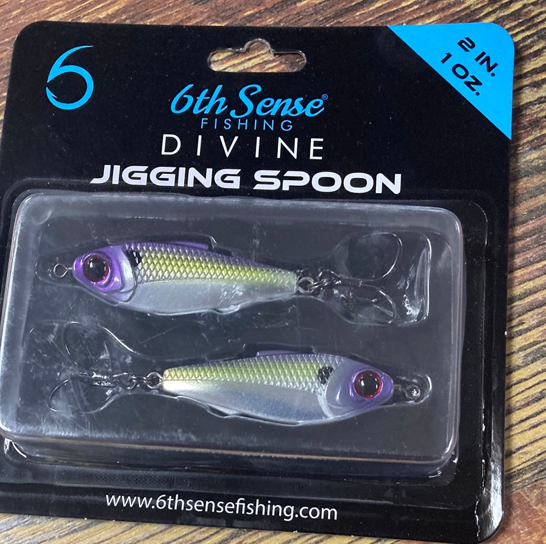 6th Sense Divine Jigging Spoon 2" 1 oz. Jaint Juice