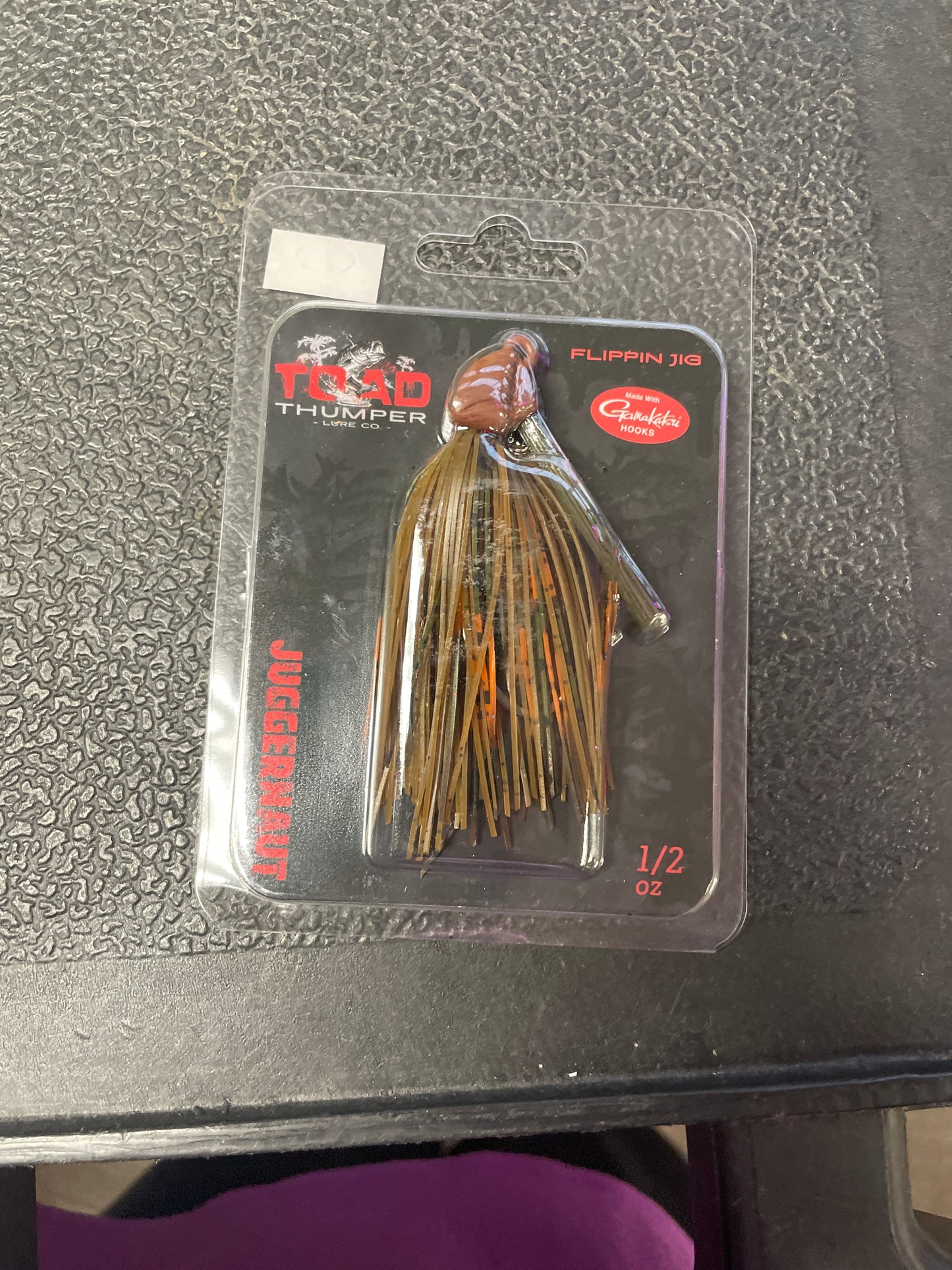 Toad Thumper Juggernaut. Flipping jig 1/2 oz. Bad Craw