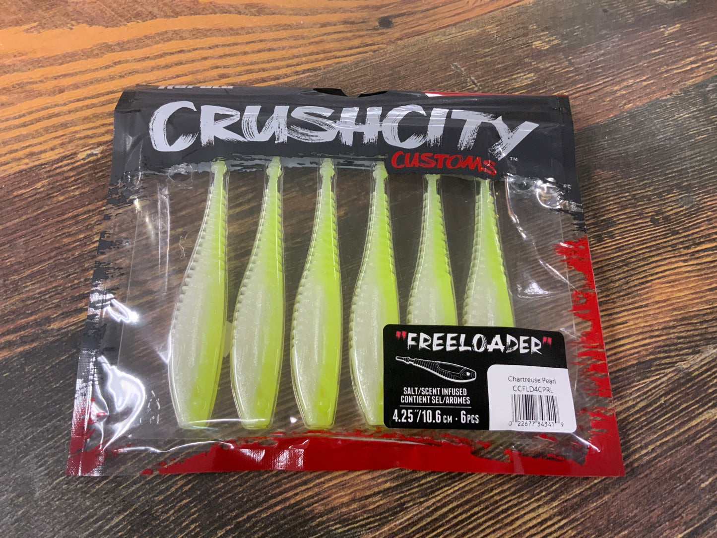 Rapala Crushcity Freeloader 4.25" Chartreuse Pearl