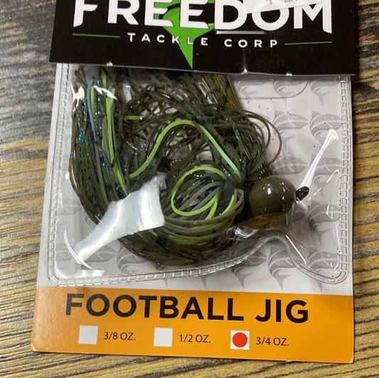 Freedom Football jig 3/4 oz Magic Craw