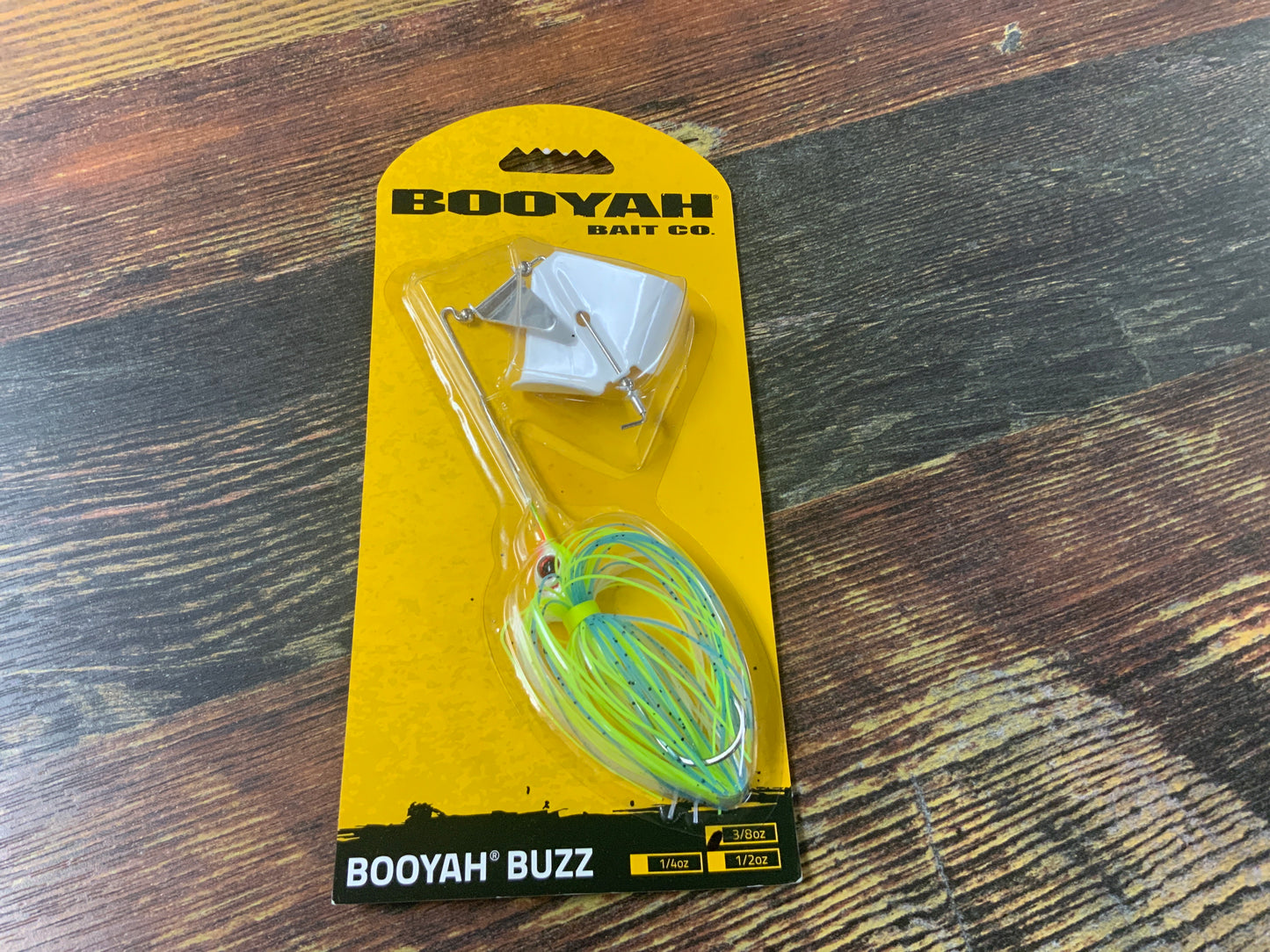 BOOYAH Buzz Bait 3/8 oz. Chartreuse White