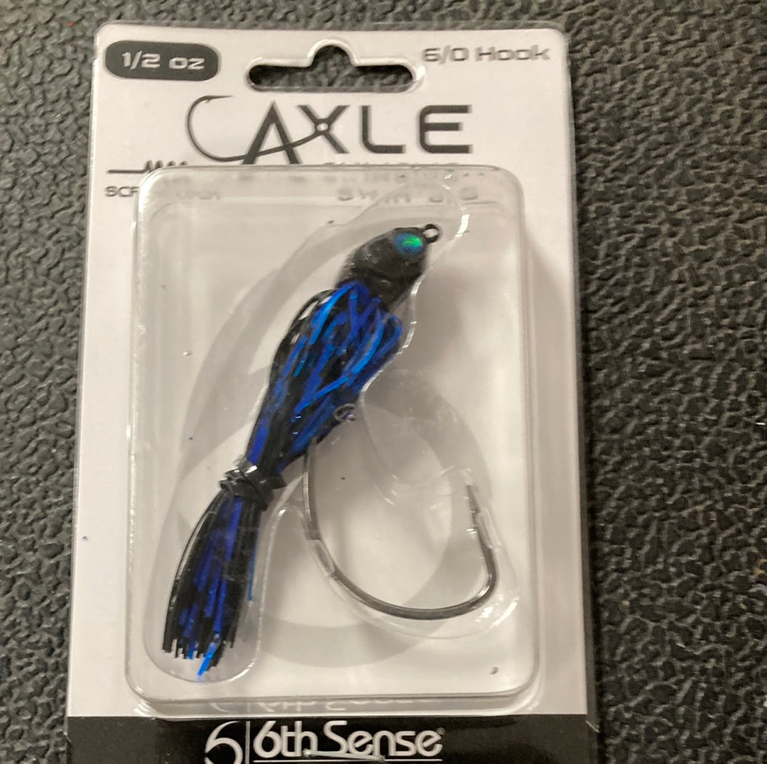 6th Sense Axle Swing Swim Jig 1/2 oz. 6/0 Black N Blue