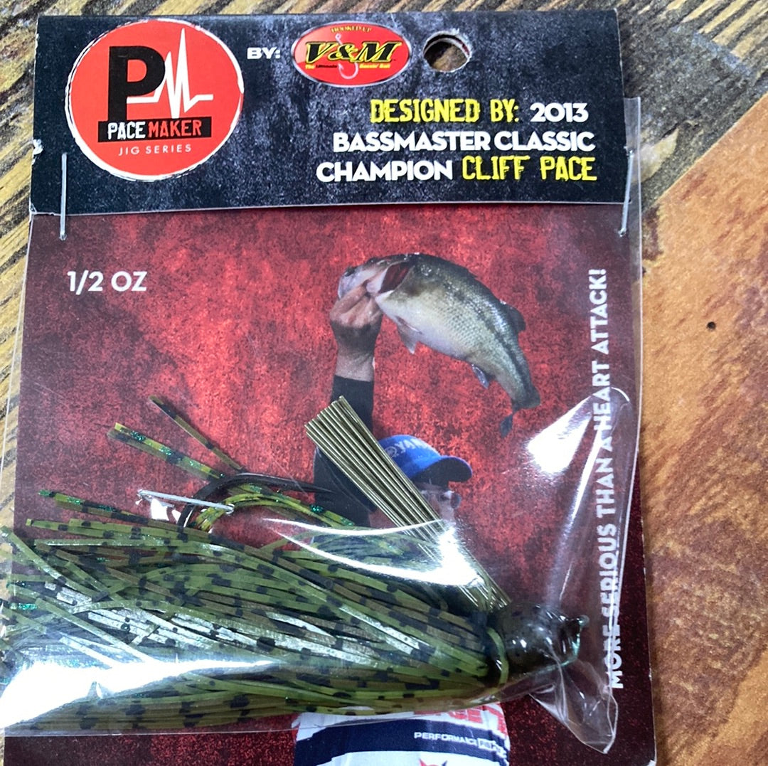 V&M Pacemaker Flatline Football jig 1/2 oz. Money Maker