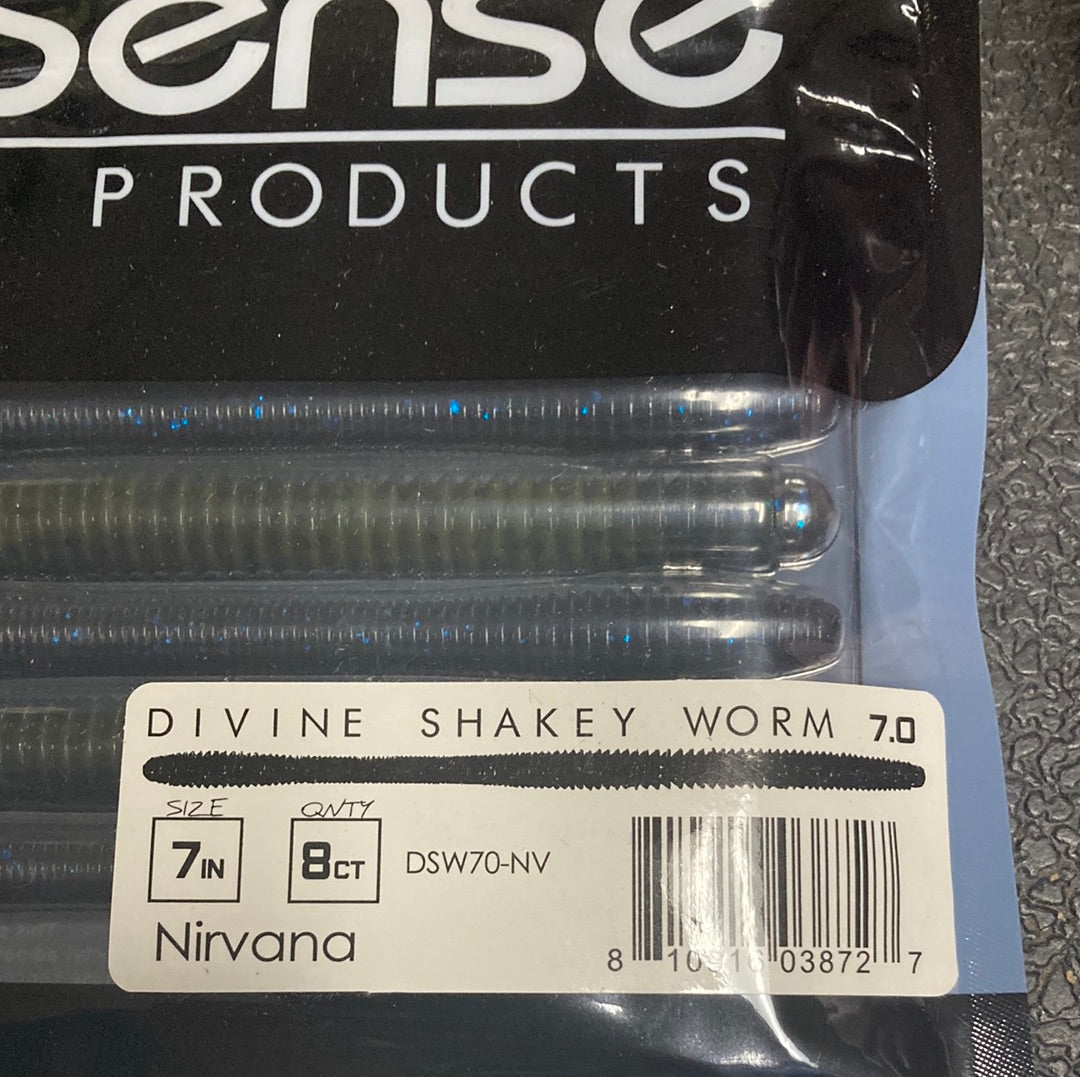 6th Sense Divine Shakey Worm 7.0" Nirvana