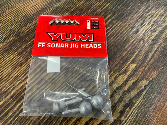 Yum FF Sonar Jig 3/16 oz, 3/0 Raw