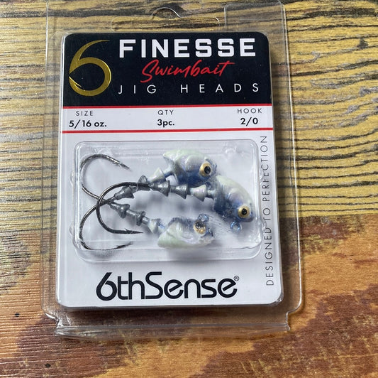 6th Sense Finesse Jig Heads 5/16 oz. 2/0 Baby Shad