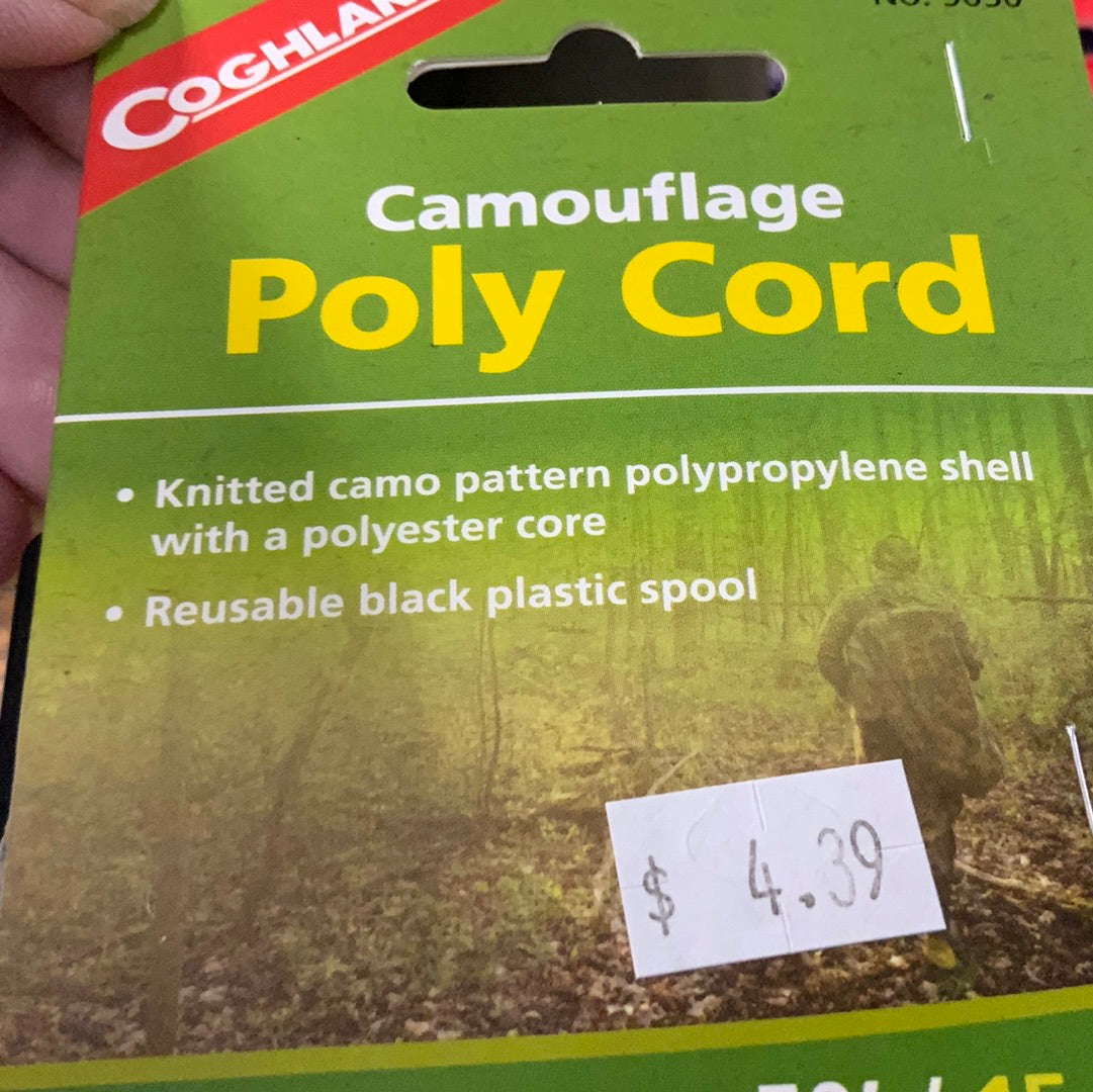 1/4 BY 50’ CAMO POLY CORD